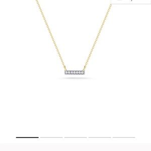 Dana Rebecca Designs Sylvie Rose Diamond Bar Necklace